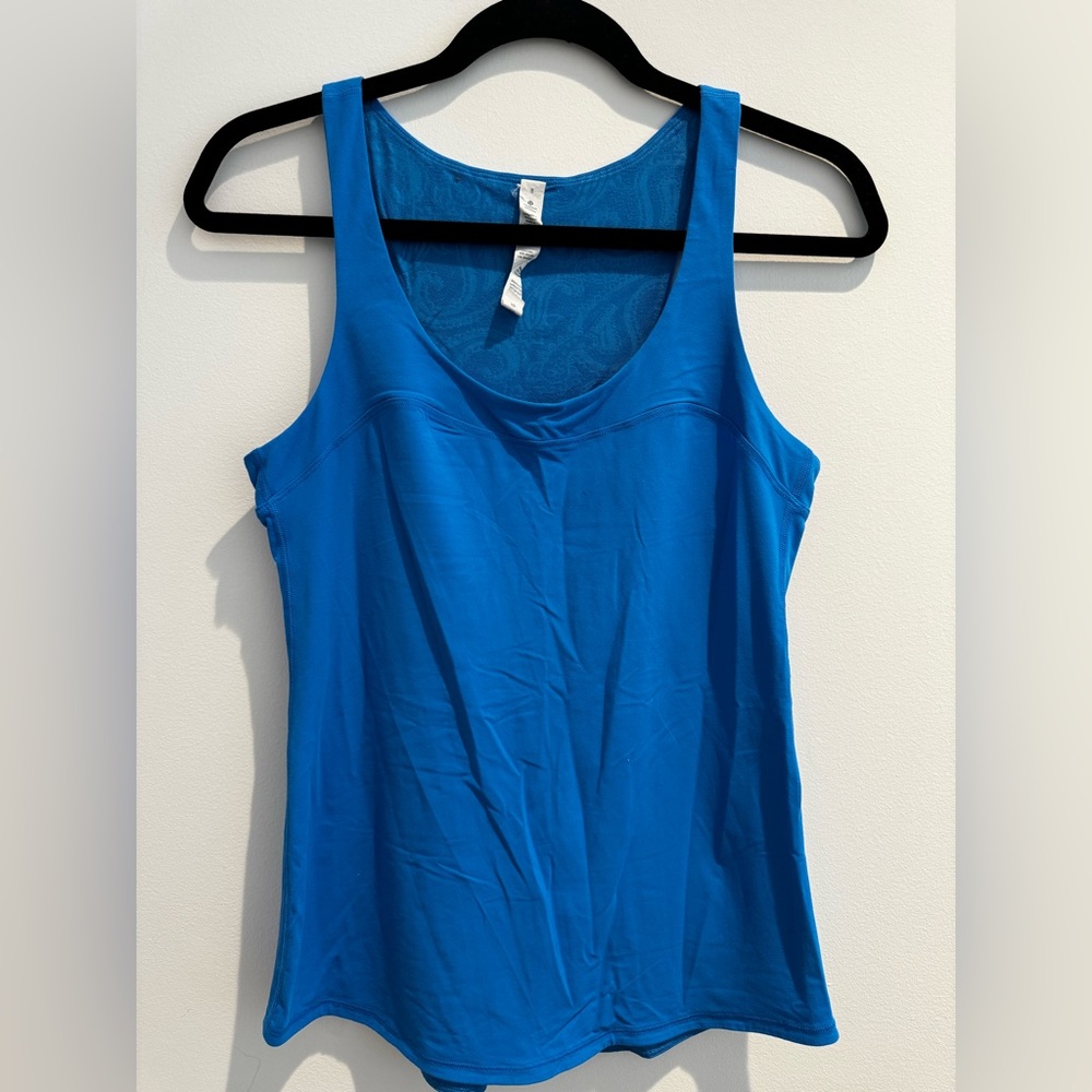 Blue Lululemon Run Tank